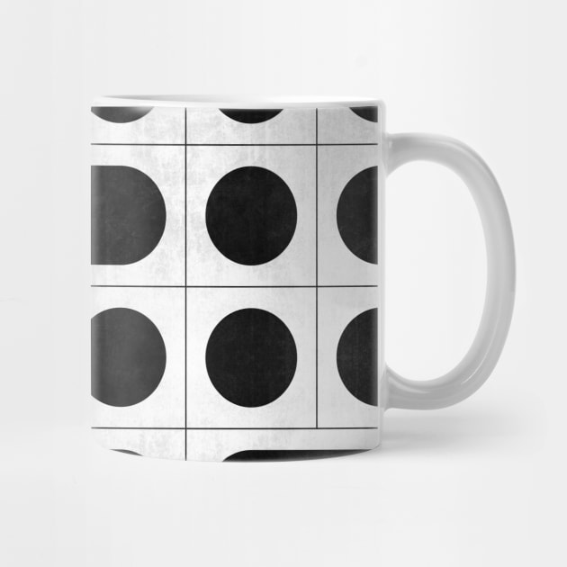 Mid-Century Modern Pattern No.13 - Black and White Concrete by ZoltanRatko